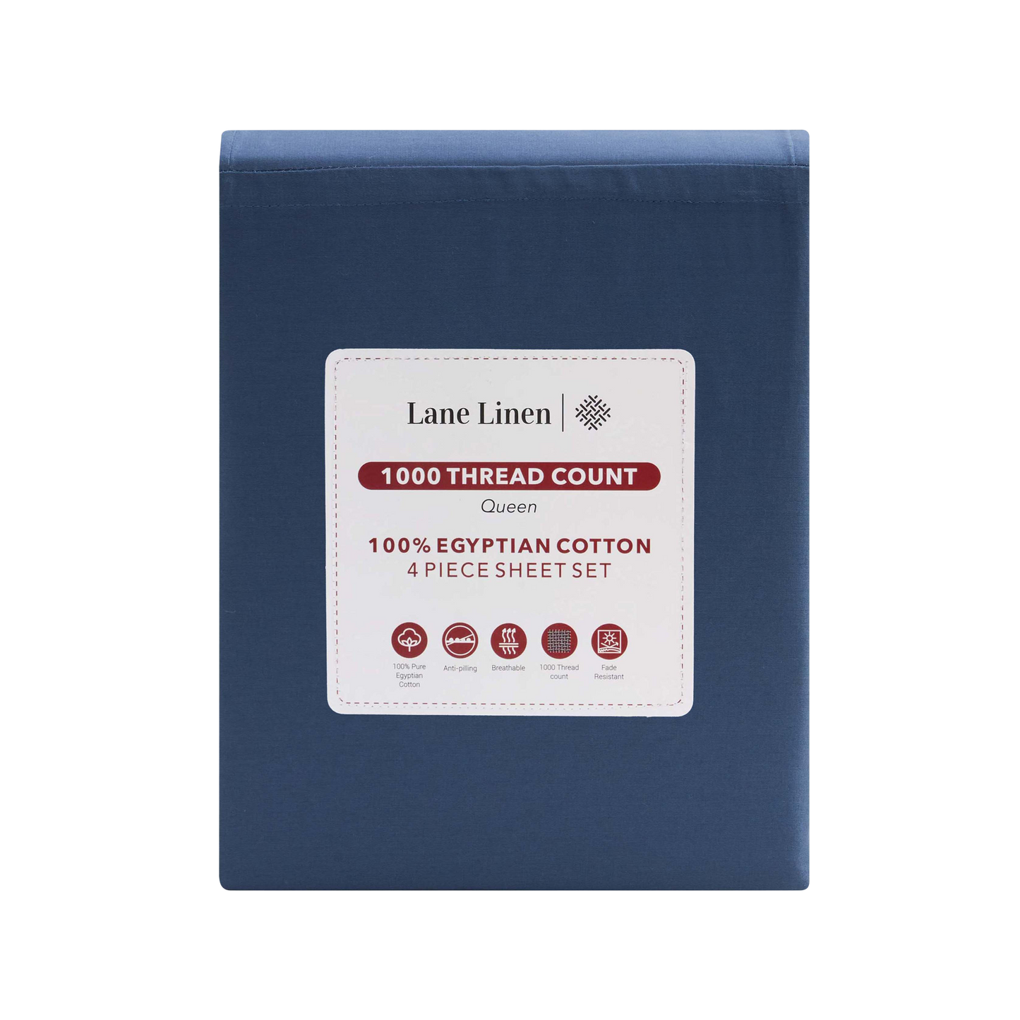 1000TC Pure Egyptian Cotton Sheet Set - Denim