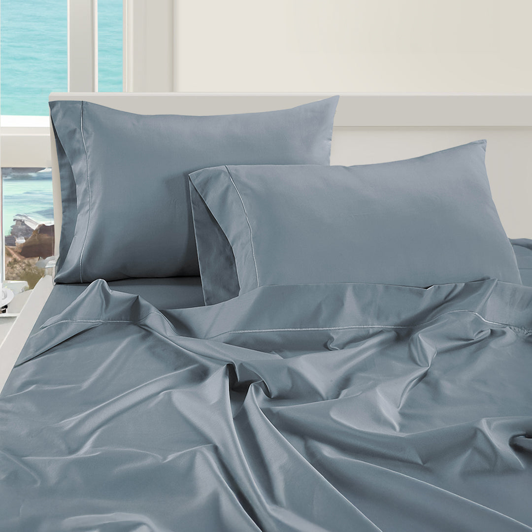1000TC Pure Egyptian Cotton Sheet Set - French Blue