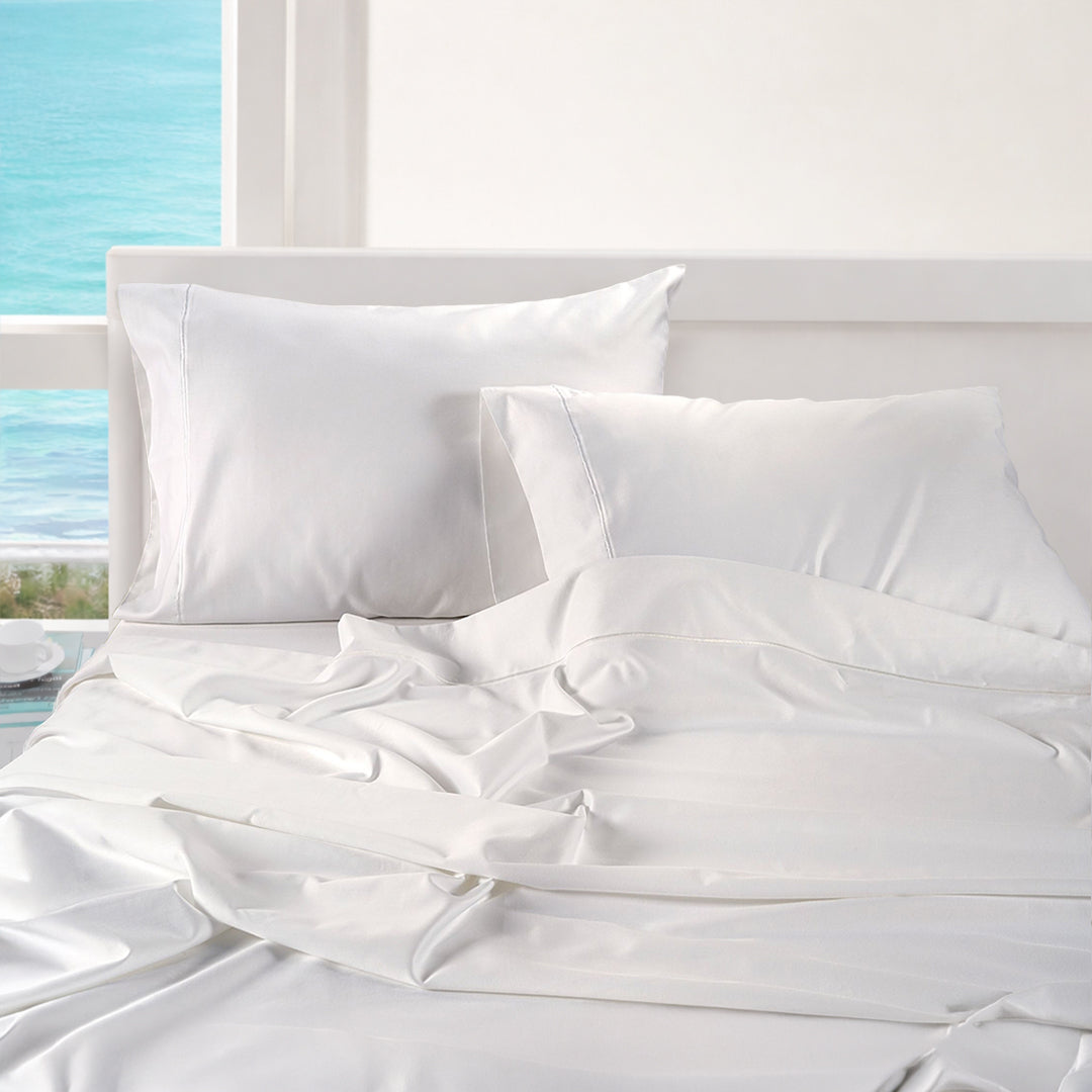 1000TC Pure Egyptian Cotton Sheet Set - White