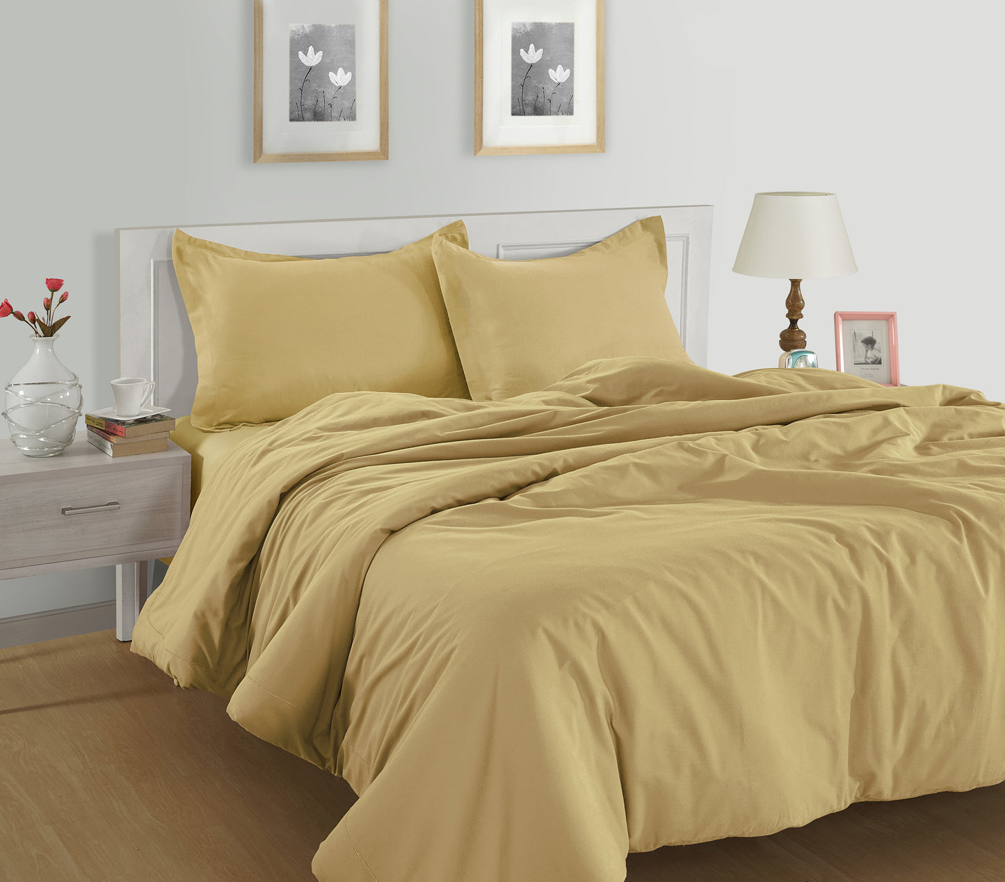 100% Organic Washed Cotton Quilt Cover Set - Cocoon