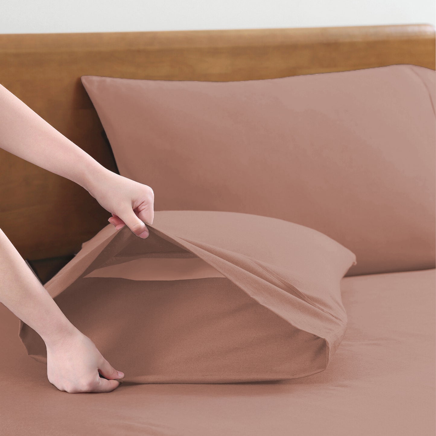 100% Organic Washed Cotton Sheet Set - Rose Dawn