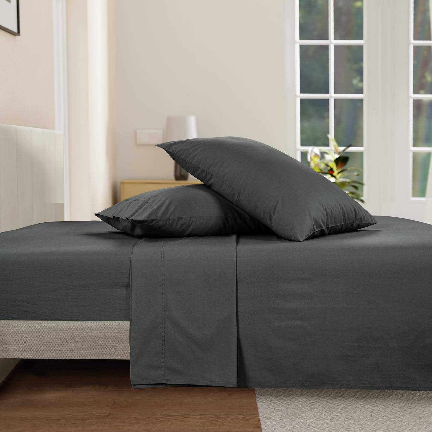 Everyday Cotton Sheet Set - Charcoal
