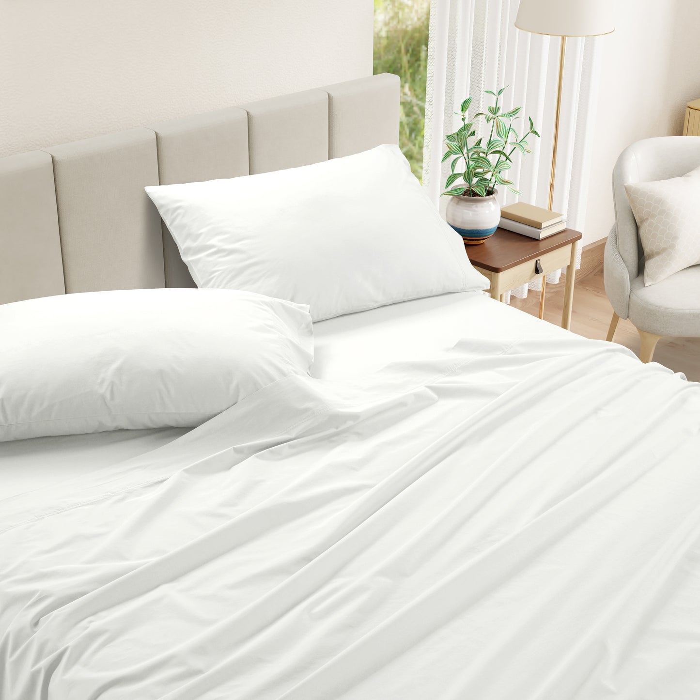 Everyday Cotton Sheet Set - White