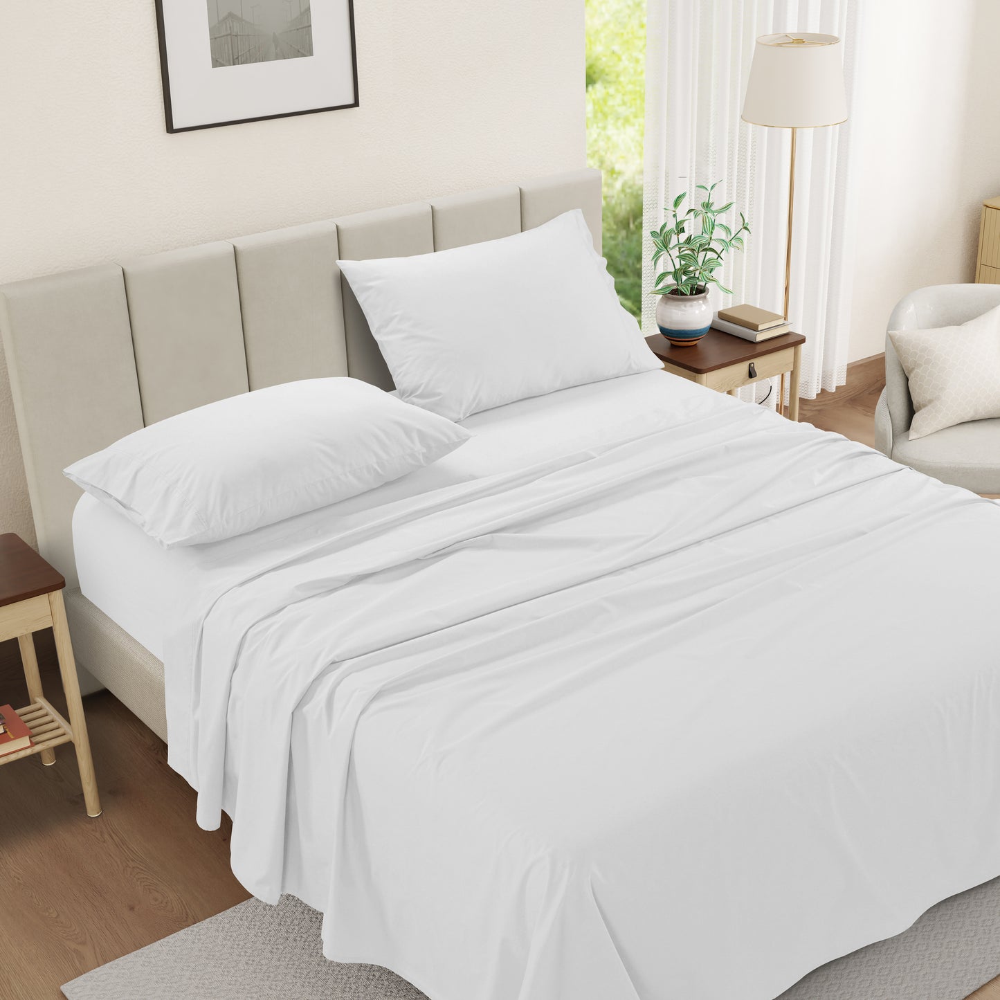 Everyday Cotton Sheet Set - White