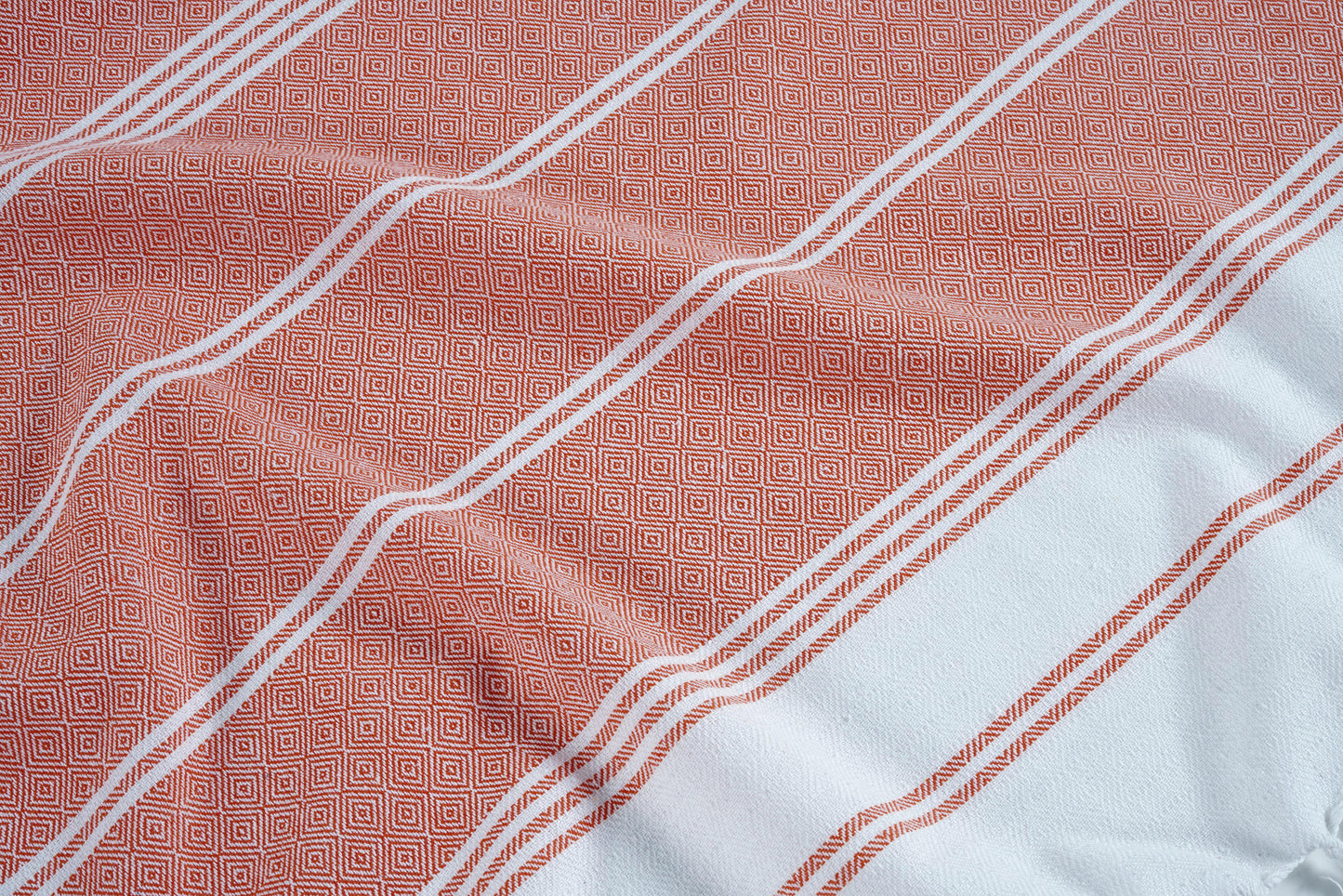 Set of 2 Diamond Turkish Beach Towels - Hibiscus