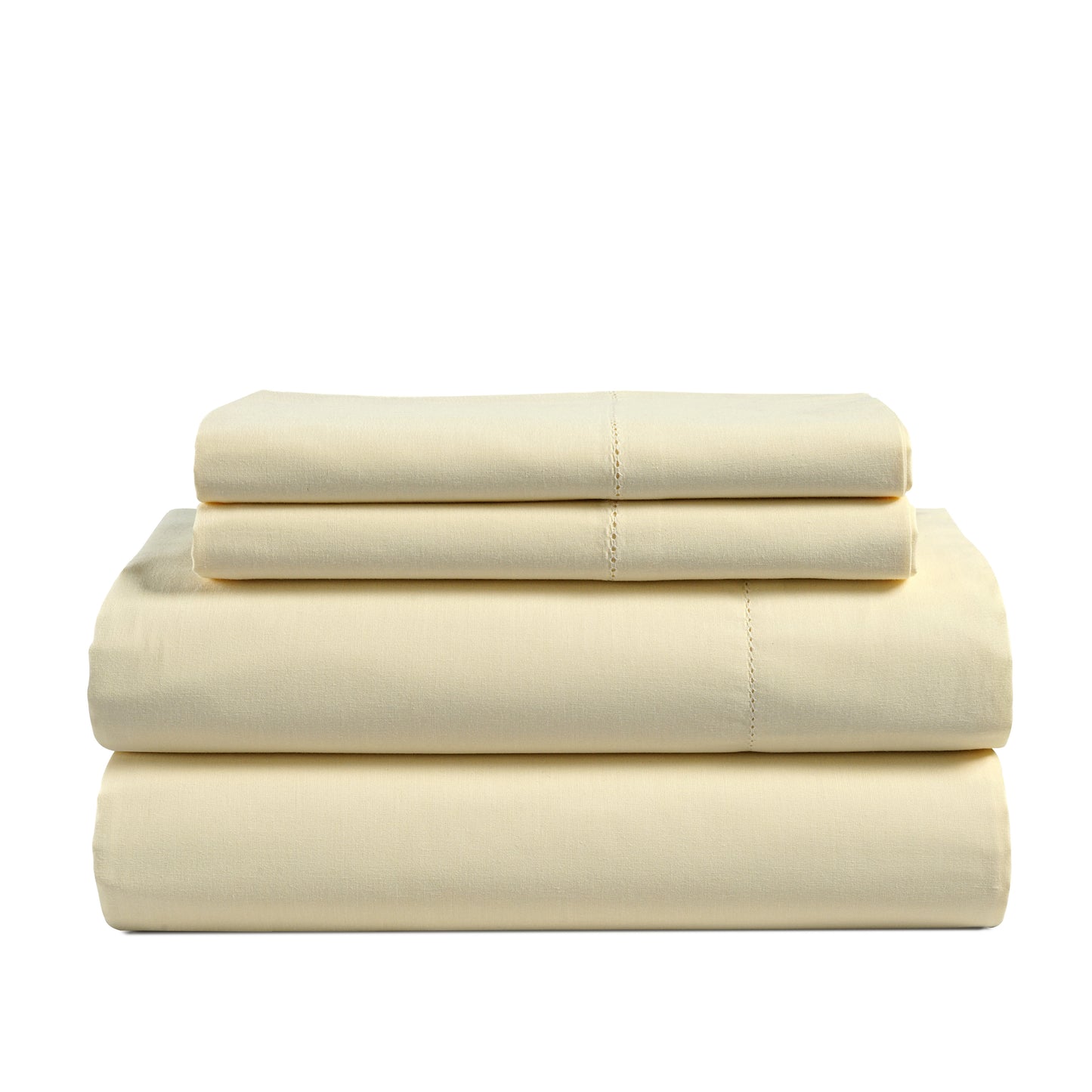 100% Organic Washed Cotton Sheet Set - Vanilla