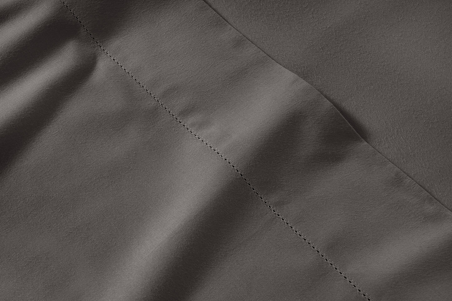 100% Organic Washed Cotton Sheet Set - Charcoal