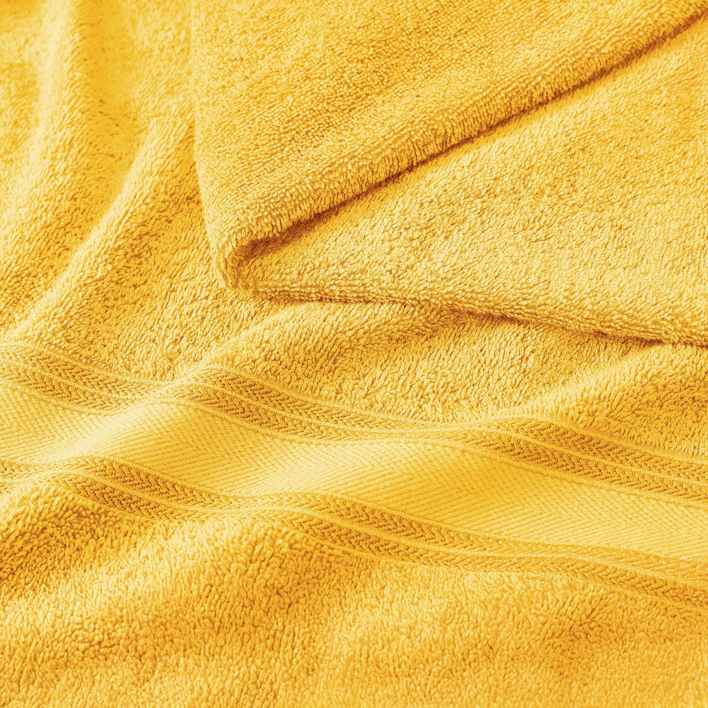 12 Piece 100% Cotton Towel Set 550GSM - Mimosa