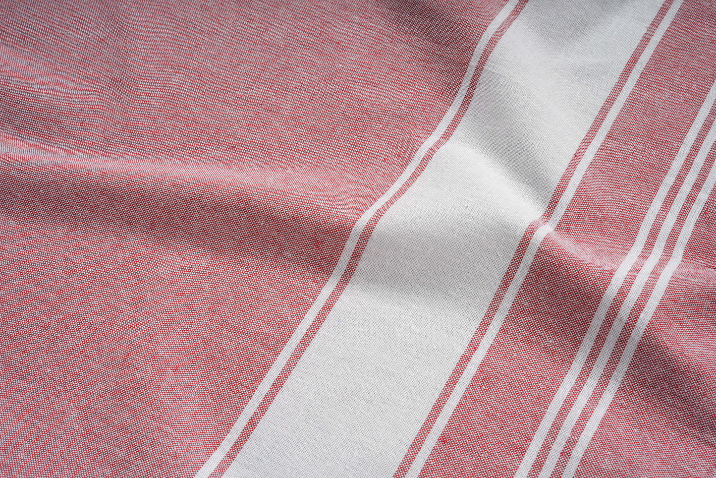 Set of 4 Chambray Turkish Beach Towels - Cashmere Rose