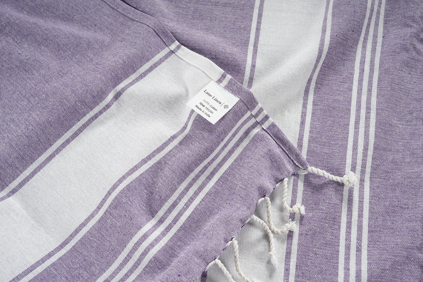 Set of 4 Chambray Turkish Beach Towels - Day Break