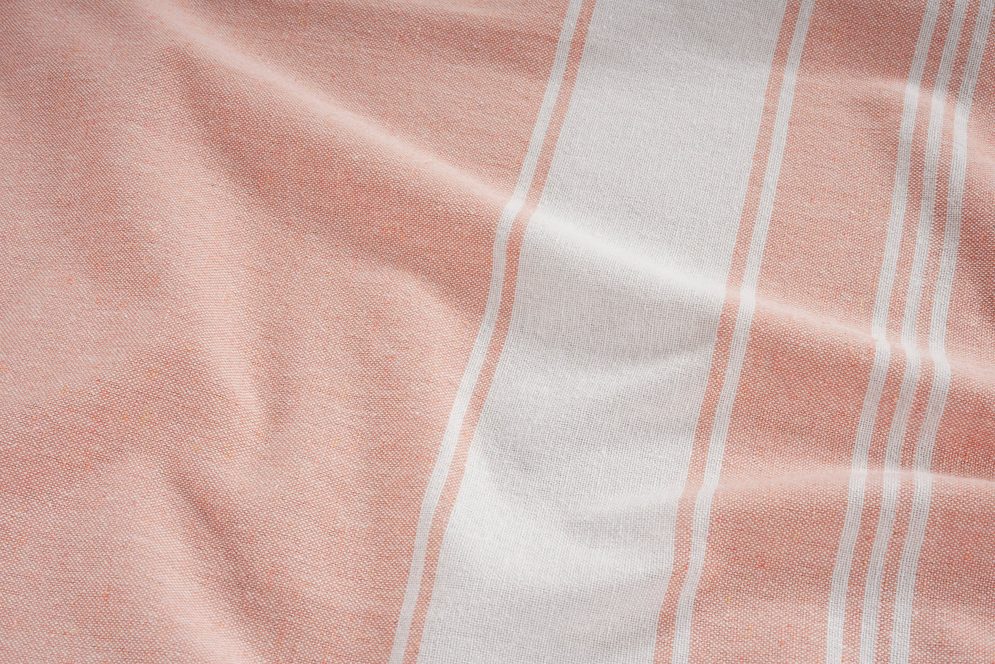 Set of 4 Chambray Turkish Beach Towels - Quartz Pink