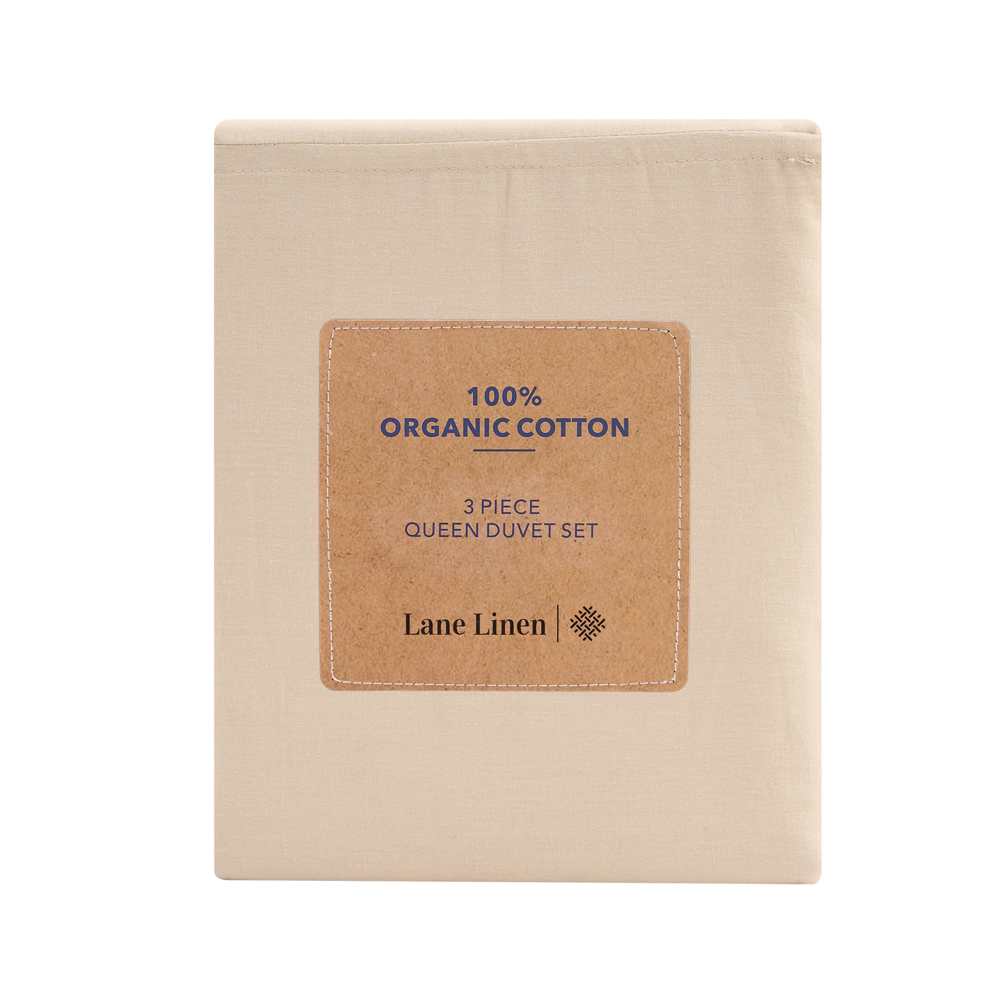 100% Organic Washed Cotton Quilt Cover Set - Linen