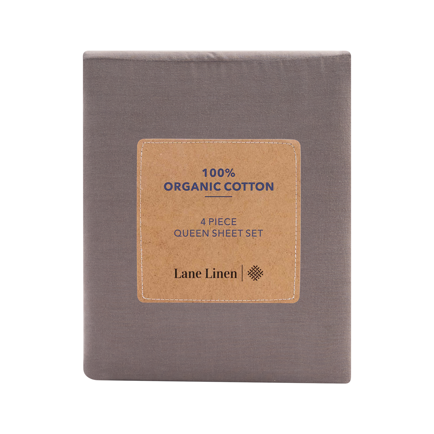 100% Organic Washed Cotton Sheet Set - Charcoal