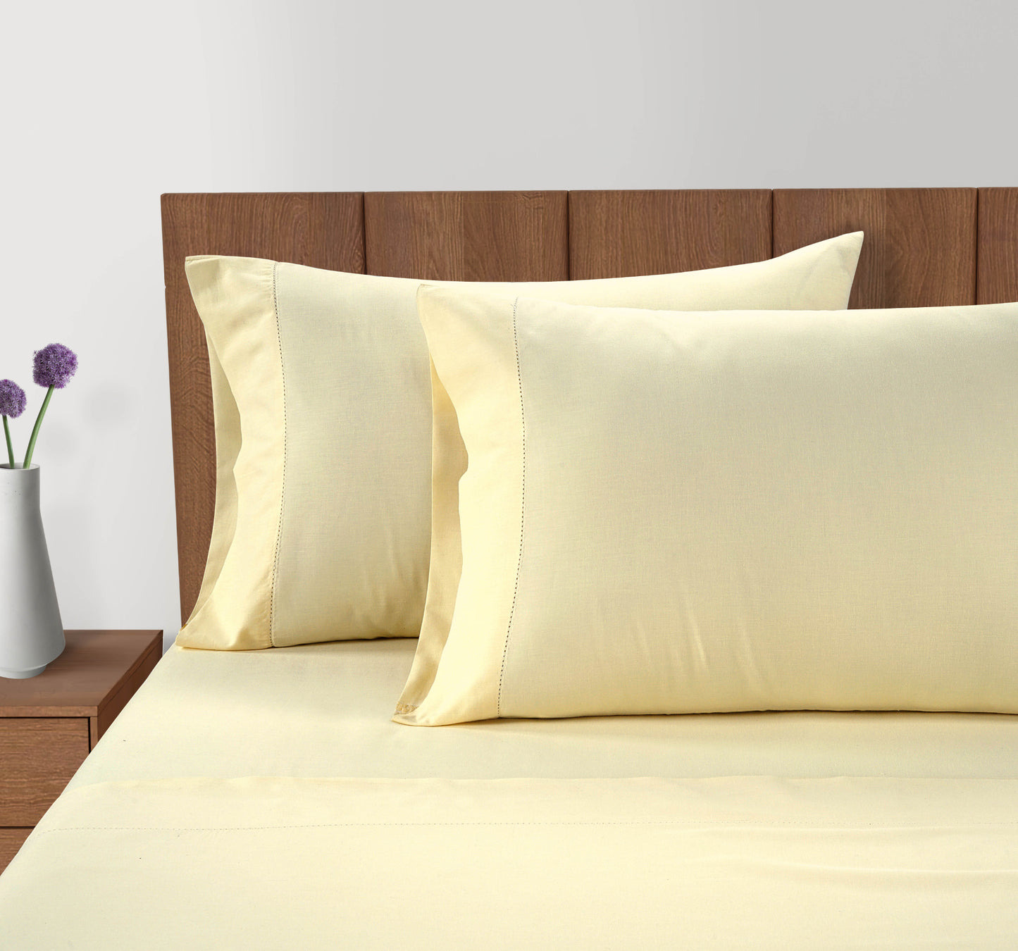 100% Organic Washed Cotton Sheet Set - Vanilla