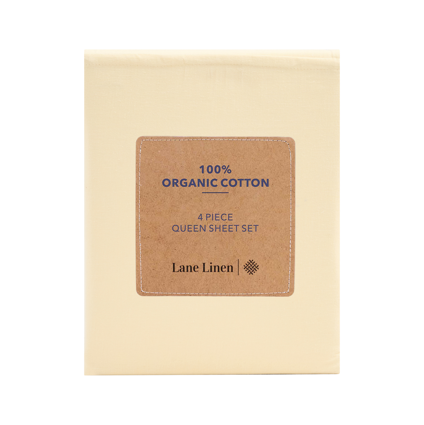 100% Organic Washed Cotton Sheet Set - Vanilla