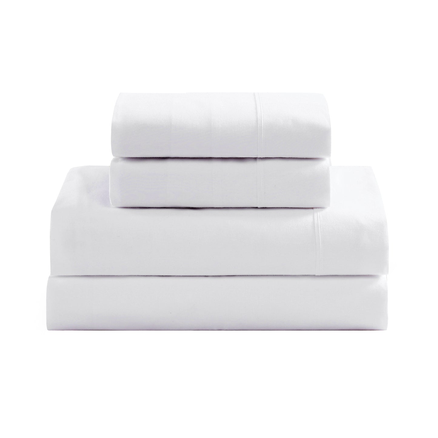 100% Organic Washed Cotton Sheet Set - White