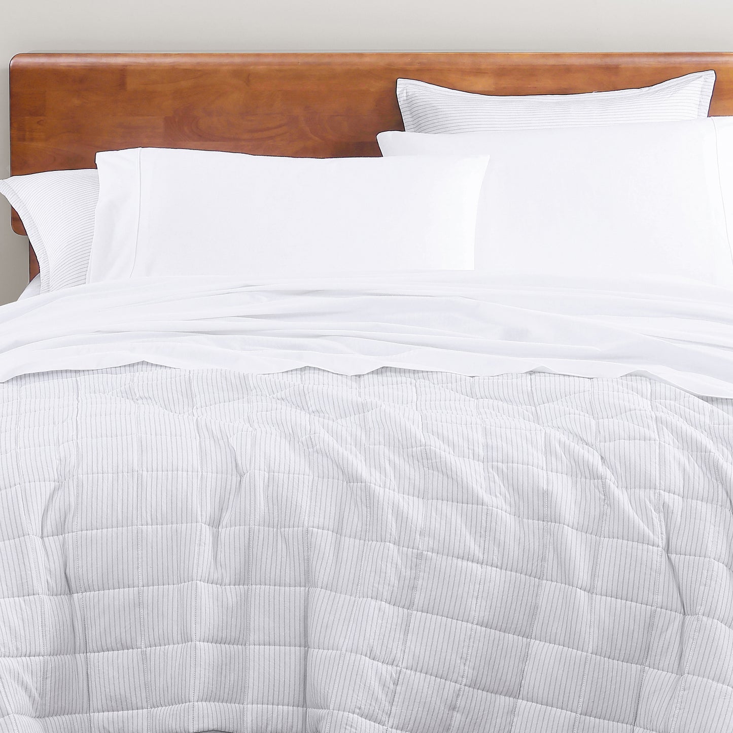 100% Organic Washed Cotton Sheet Set - White
