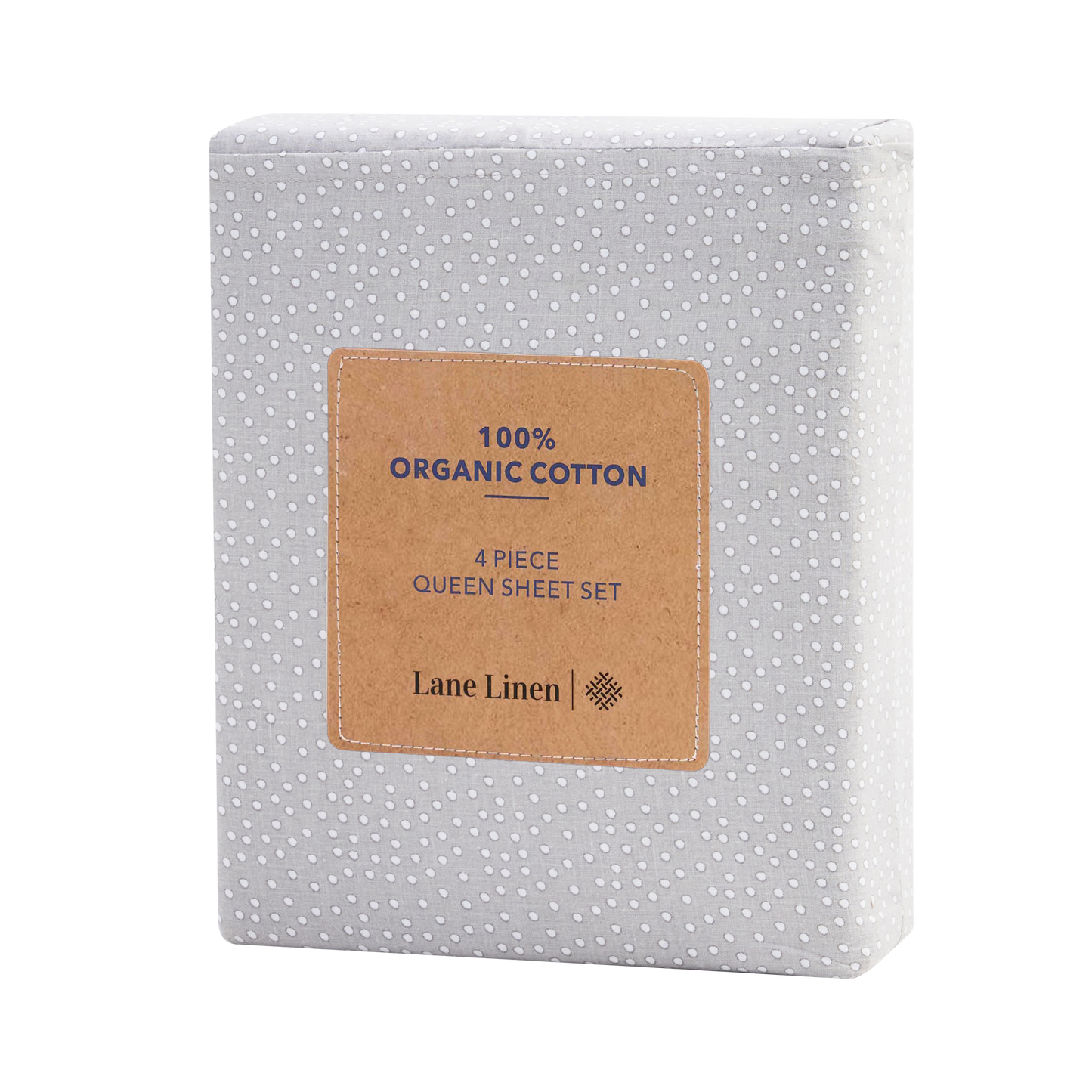 100% Organic Washed Cotton Sheet Set - Snowdrop