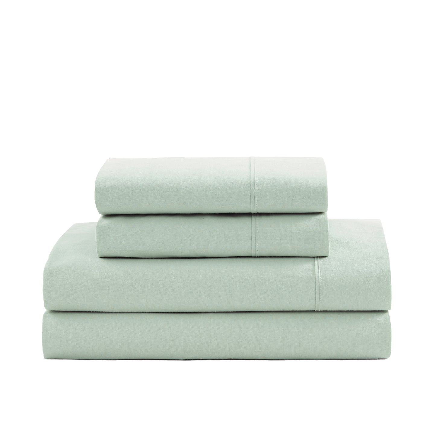 100% Organic Washed Cotton Sheet Set - Cool Blue
