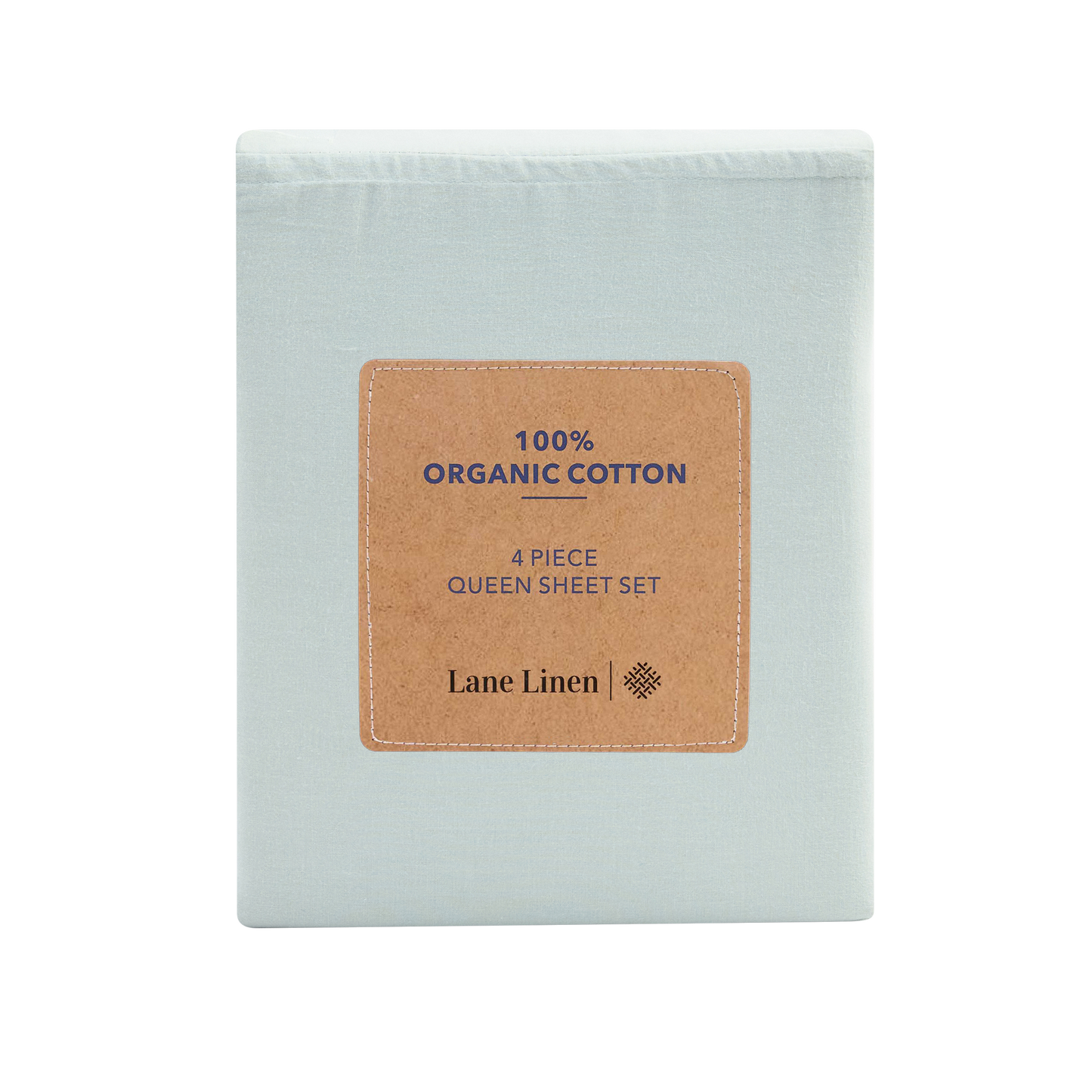 100% Organic Washed Cotton Sheet Set - Cool Blue