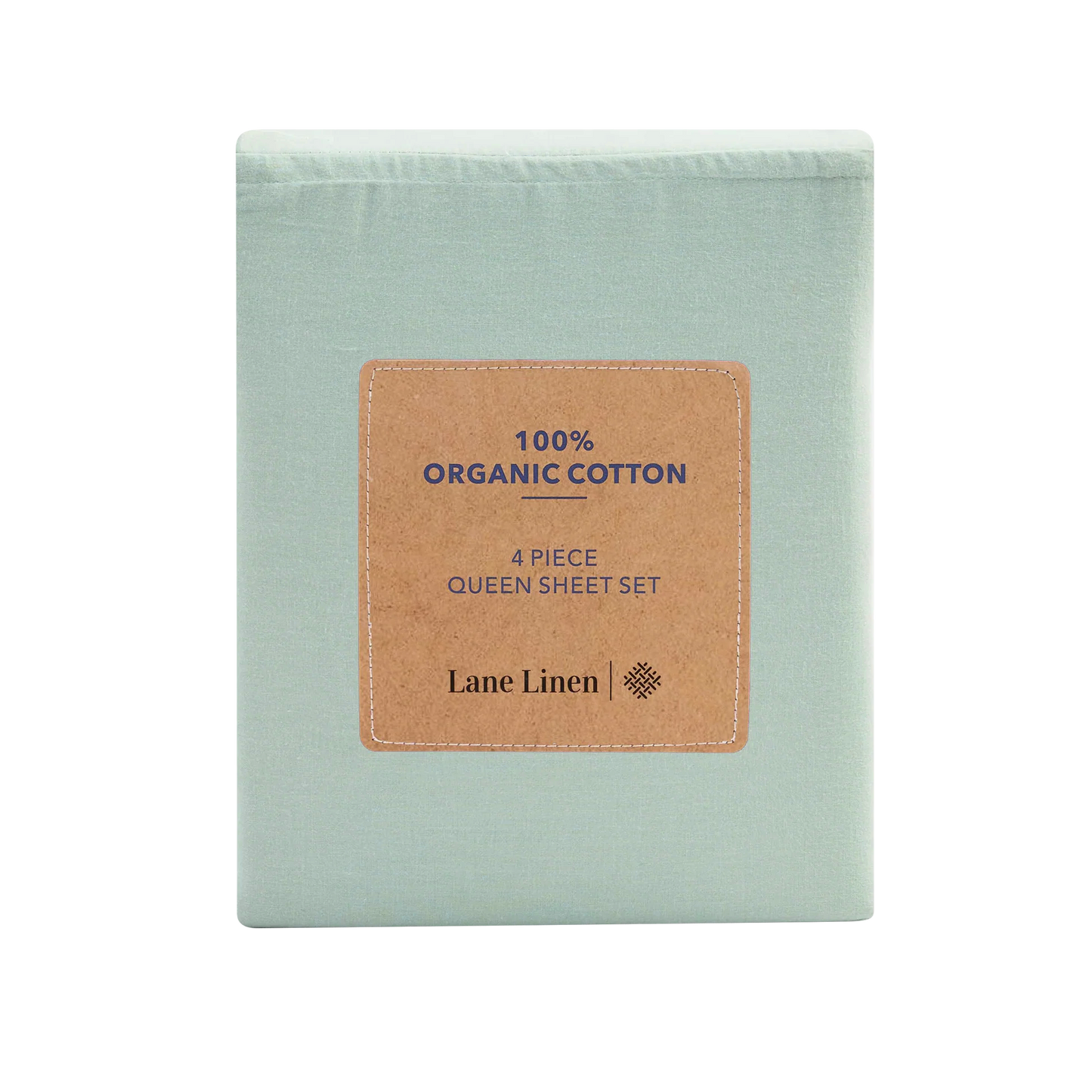 100% Organic Washed Cotton Sheet Set - Cool Blue