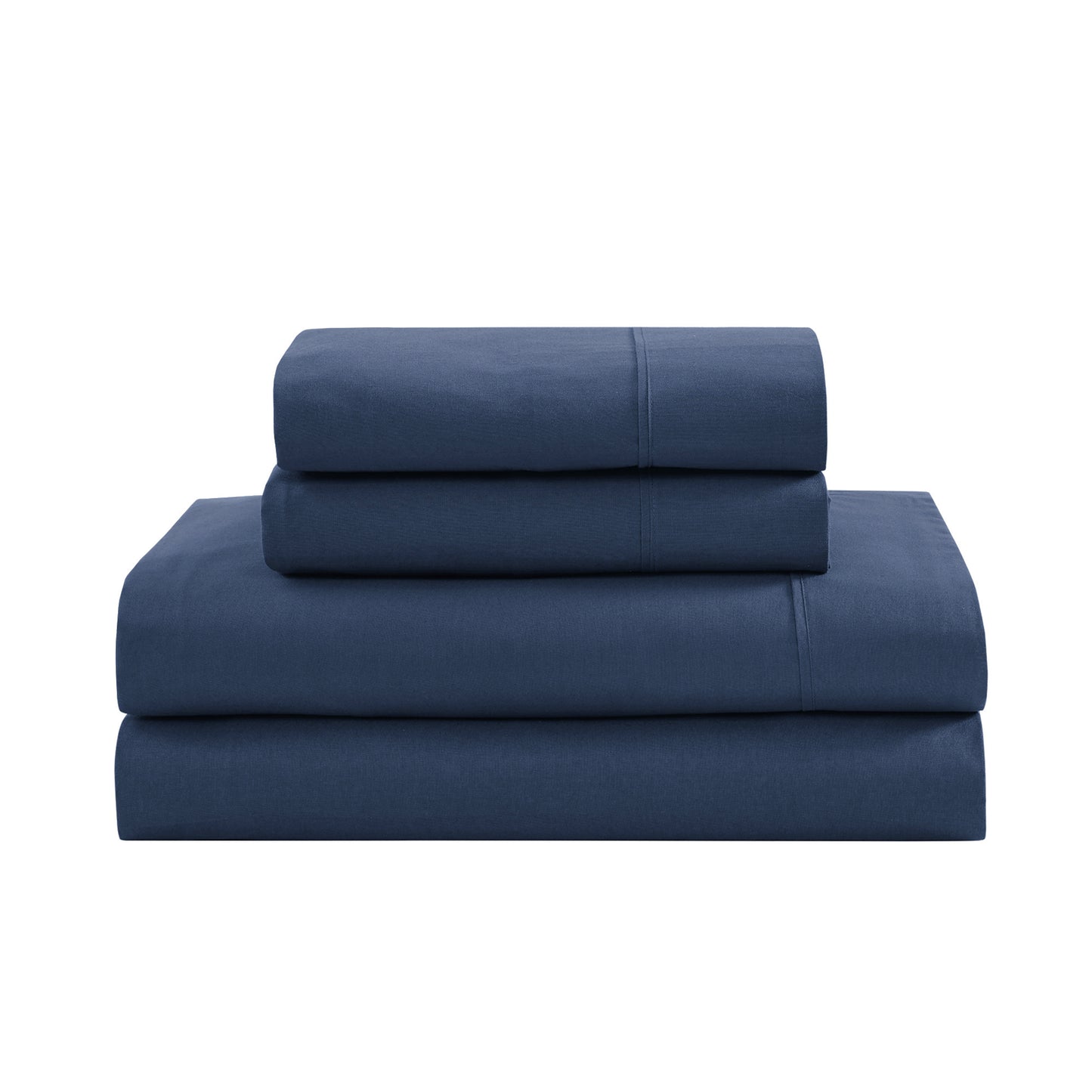 100% Organic Washed Cotton Sheet Set - Estate Blue