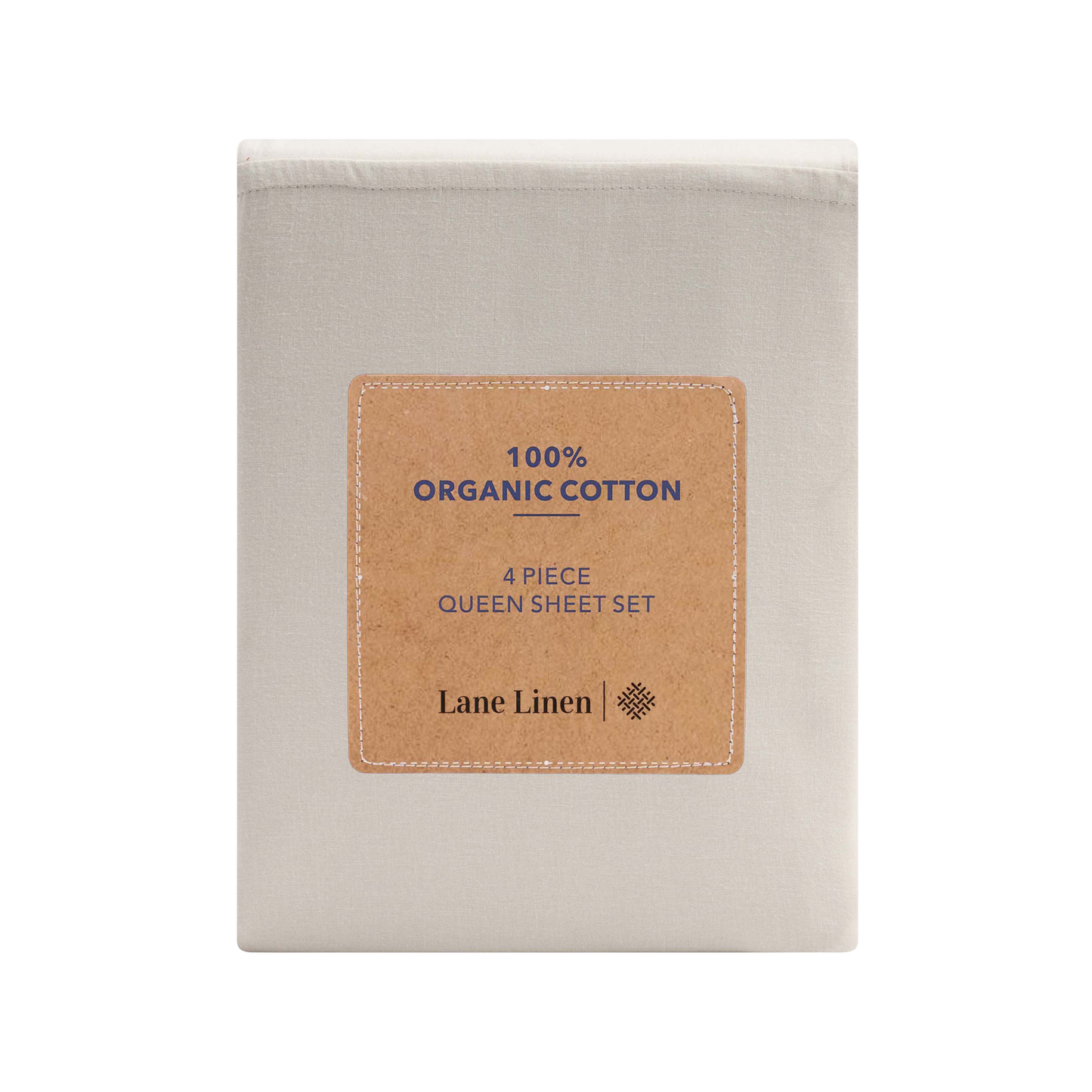 100% Organic Washed Cotton Sheet Set - Mineral