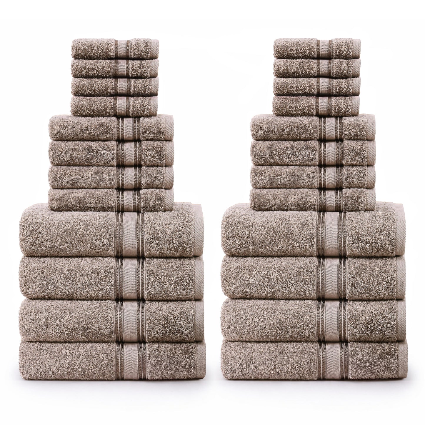 24 Piece 100% Cotton Towel Set 550GSM - Platunim