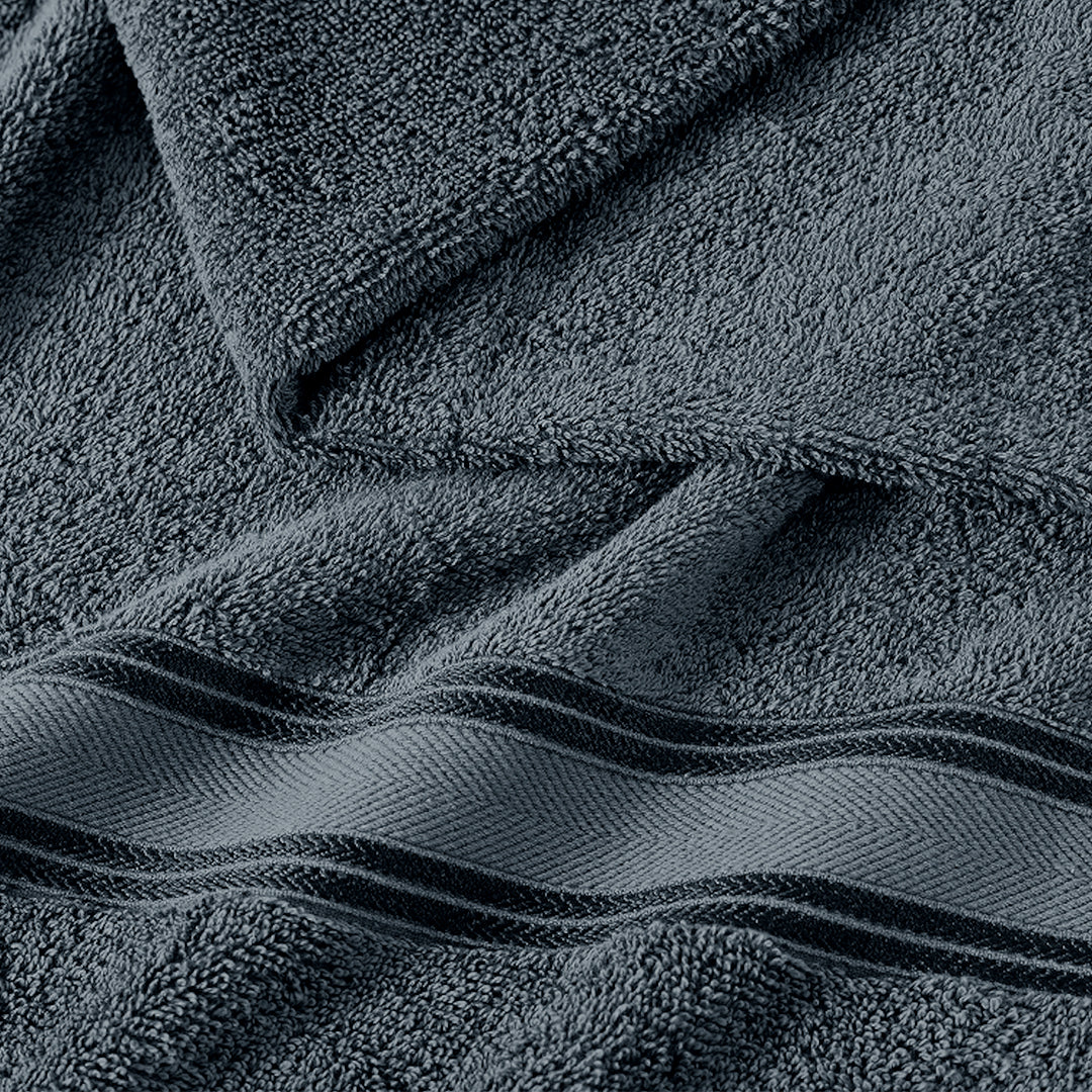 24 Piece 100% Cotton Towel Set 550GSM - Grey