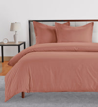 100% Organic Washed Cotton Quilt Cover Set - Rose Dawn