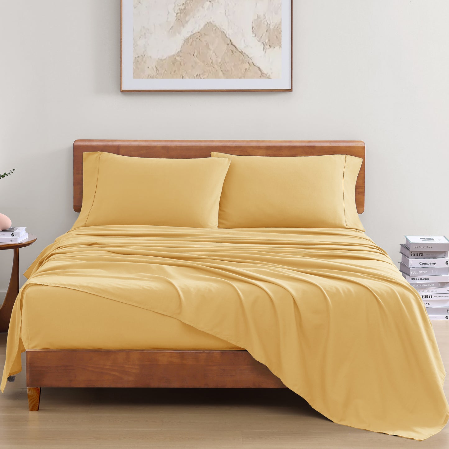 100% Organic Washed Cotton Sheet Set - Cocoon