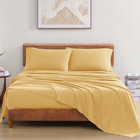 100% Organic Washed Cotton Sheet Set - Cocoon
