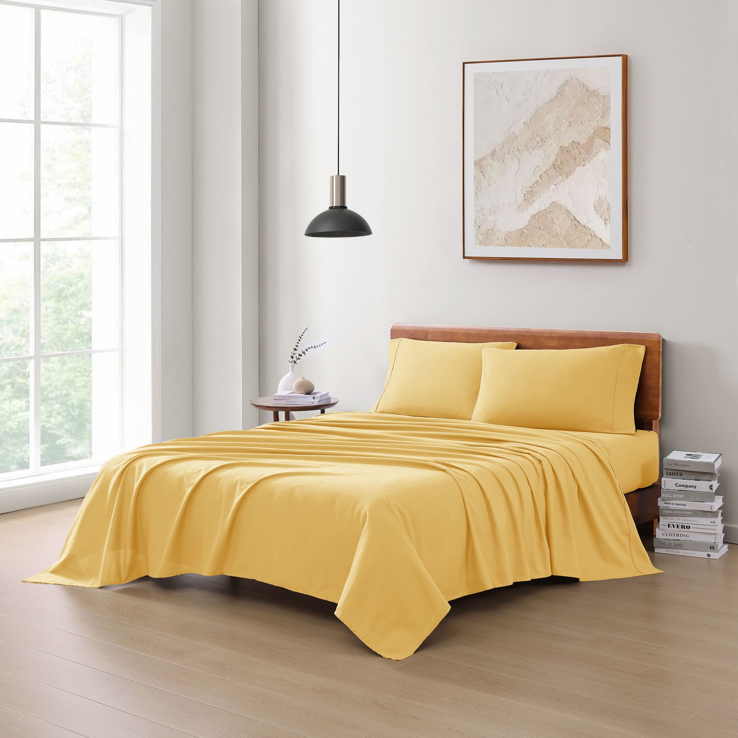 100% Organic Washed Cotton Sheet Set - Cocoon