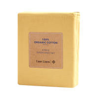 100% Organic Washed Cotton Sheet Set - Cocoon