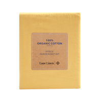 100% Organic Washed Cotton Sheet Set - Cocoon