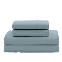 100% Organic Washed Cotton Sheet Set - French Blue