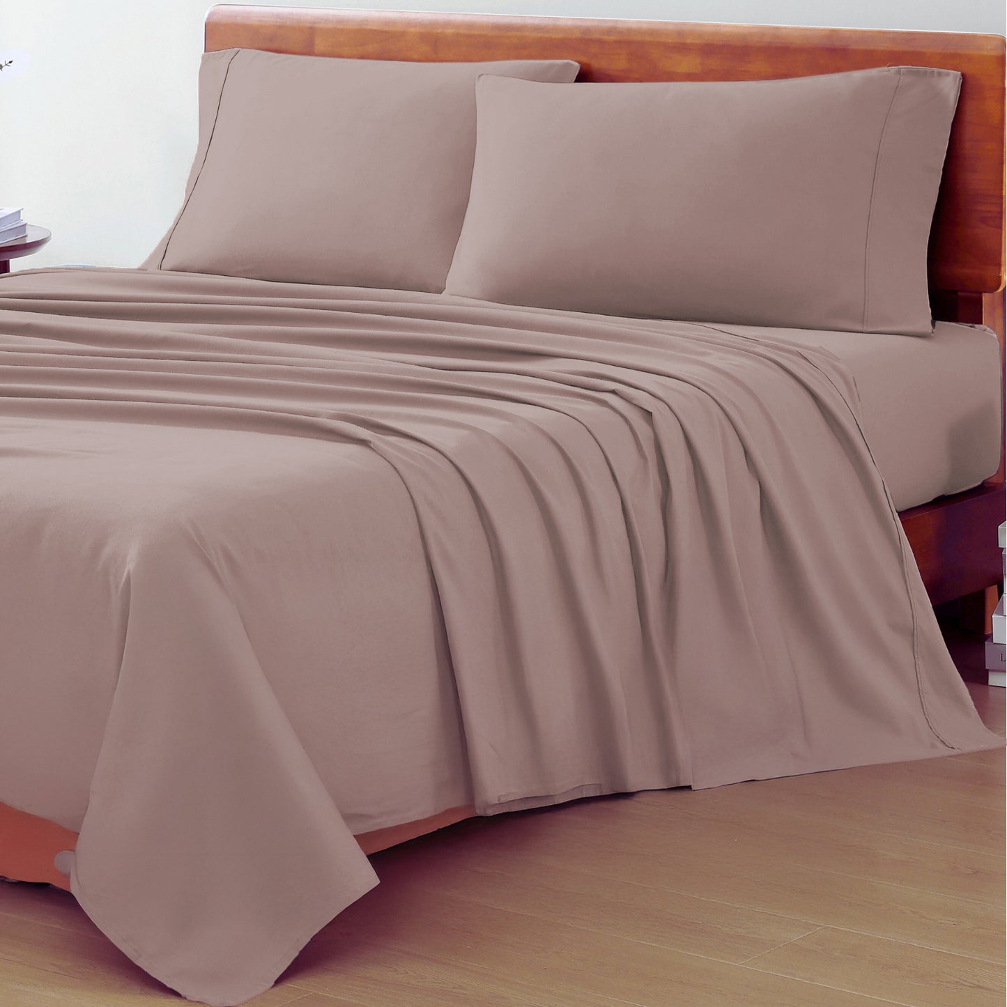 100% Organic Washed Cotton Sheet Set - Lilac