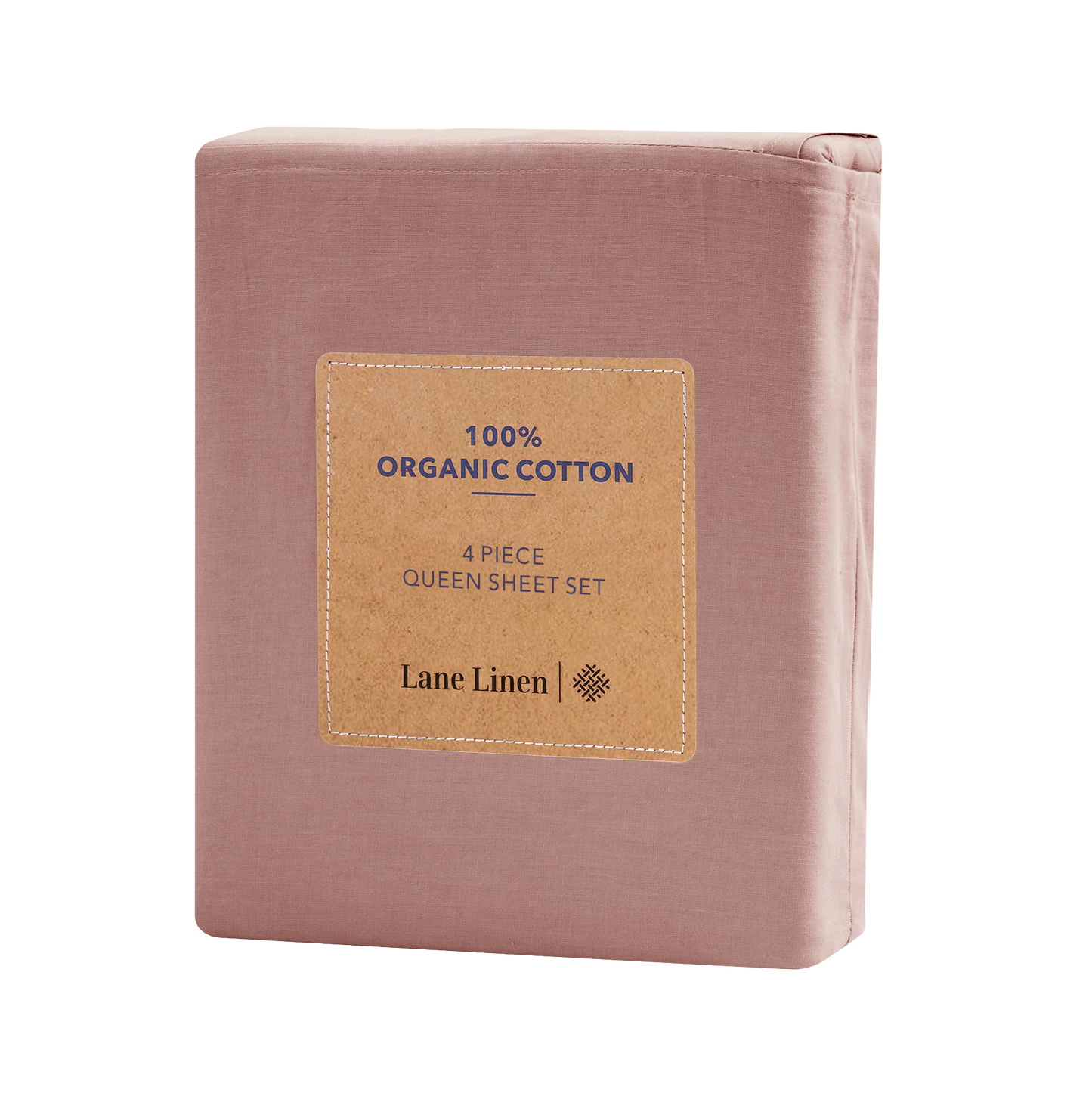 100% Organic Washed Cotton Sheet Set - Rose Dawn