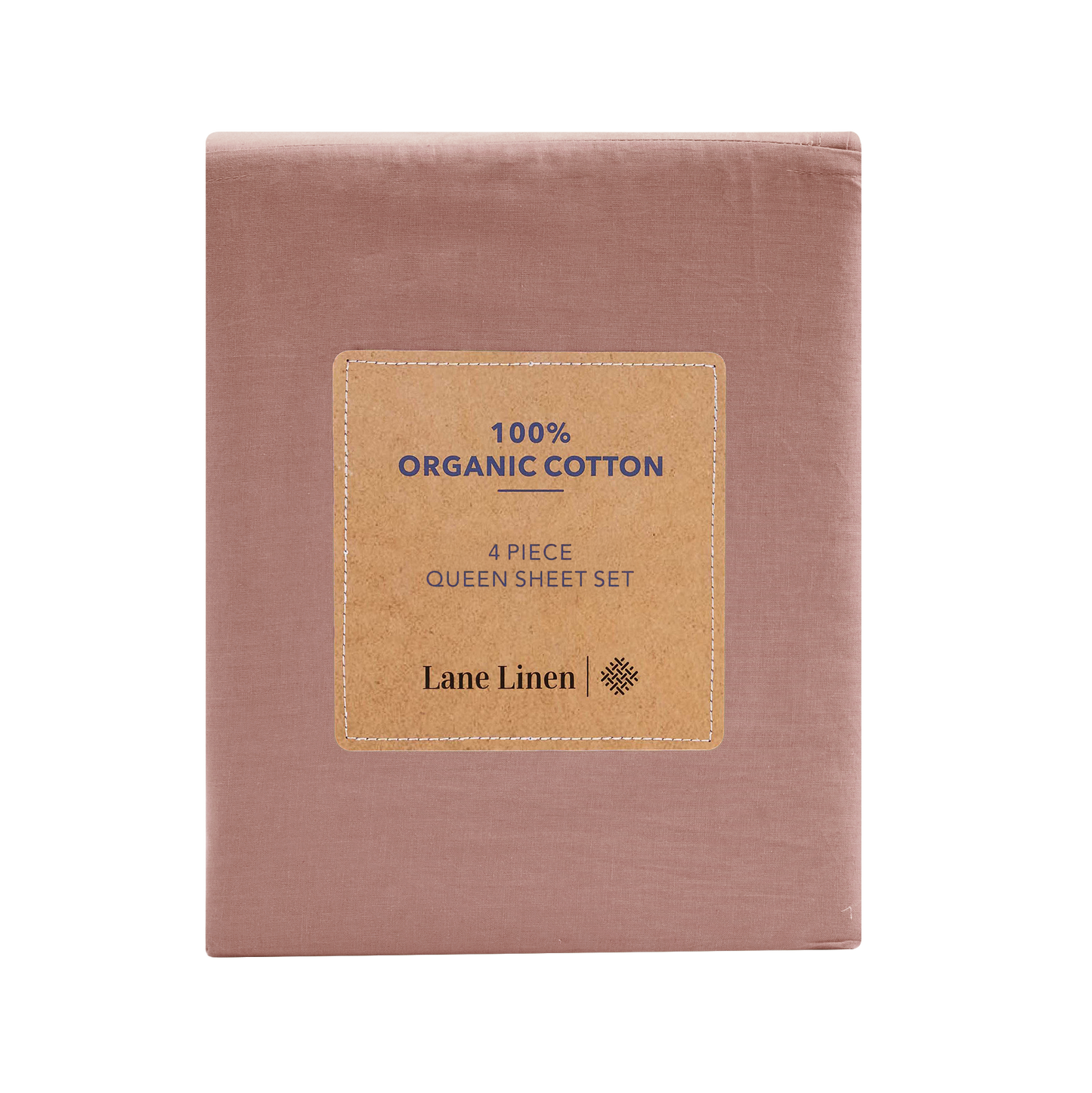 100% Organic Washed Cotton Sheet Set - Rose Dawn