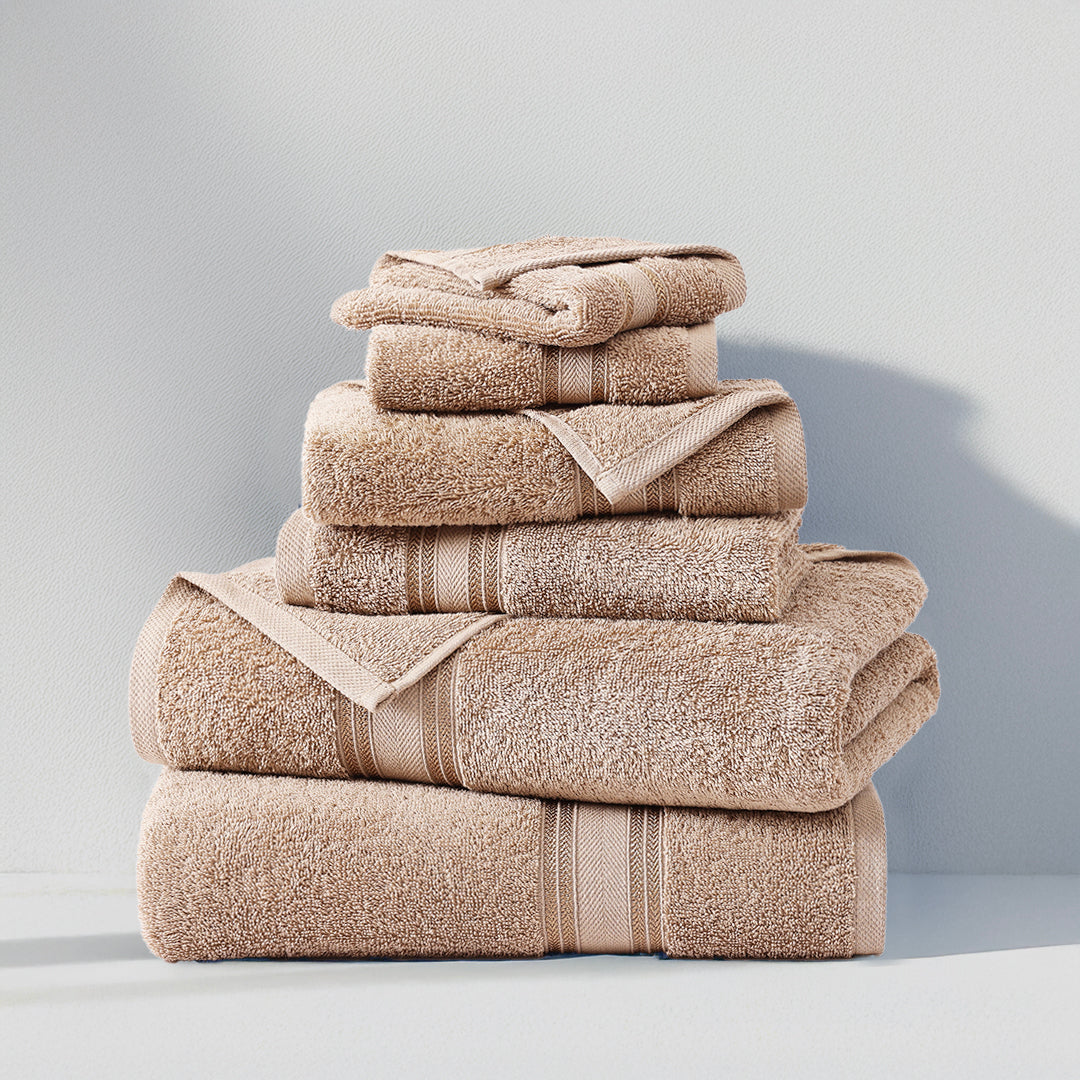 Organic Cotton Bedding & Towel Bundle - Taupe