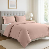 100% Organic Washed Cotton Quilt Cover Set - Sepia Rose
