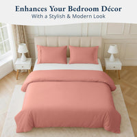 100% Organic Washed Cotton Quilt Cover Set - Rose Dawn