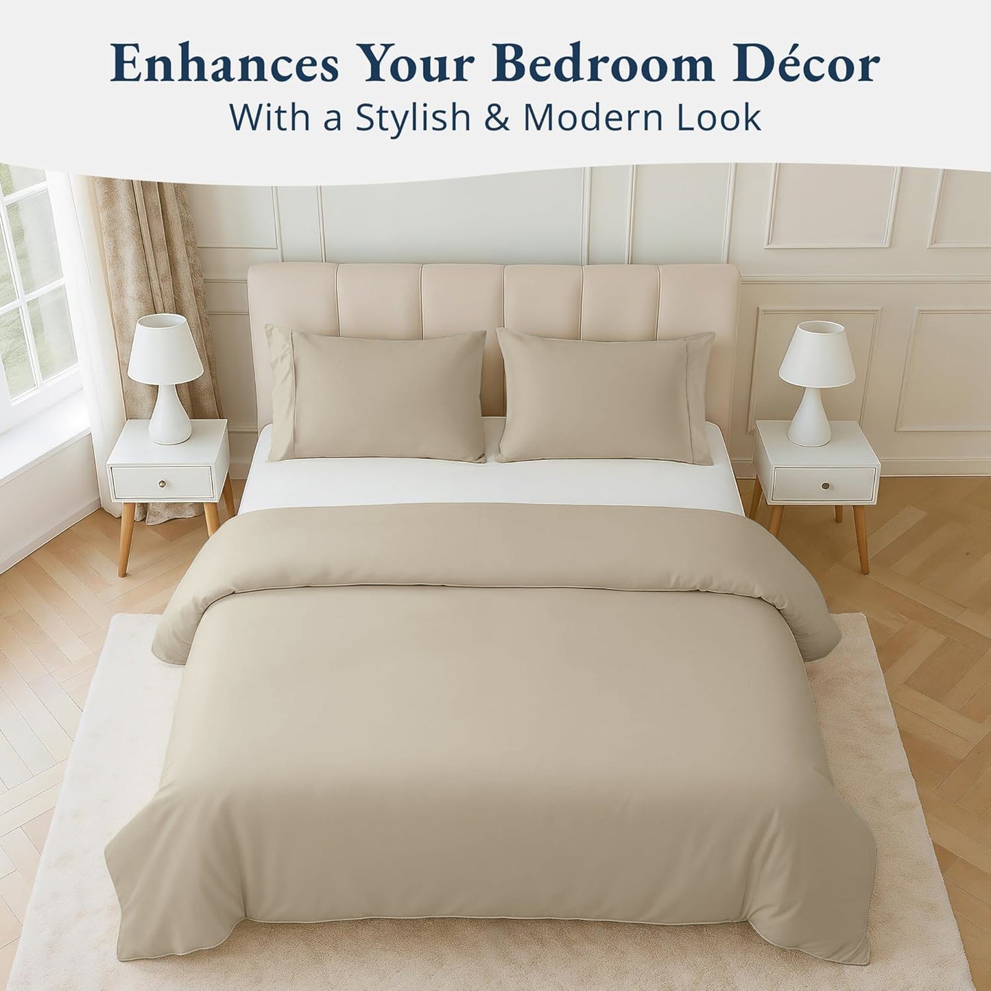 100% Organic Washed Cotton Quilt Cover Set - Linen