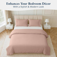 100% Organic Washed Cotton Quilt Cover Set - Sepia Rose