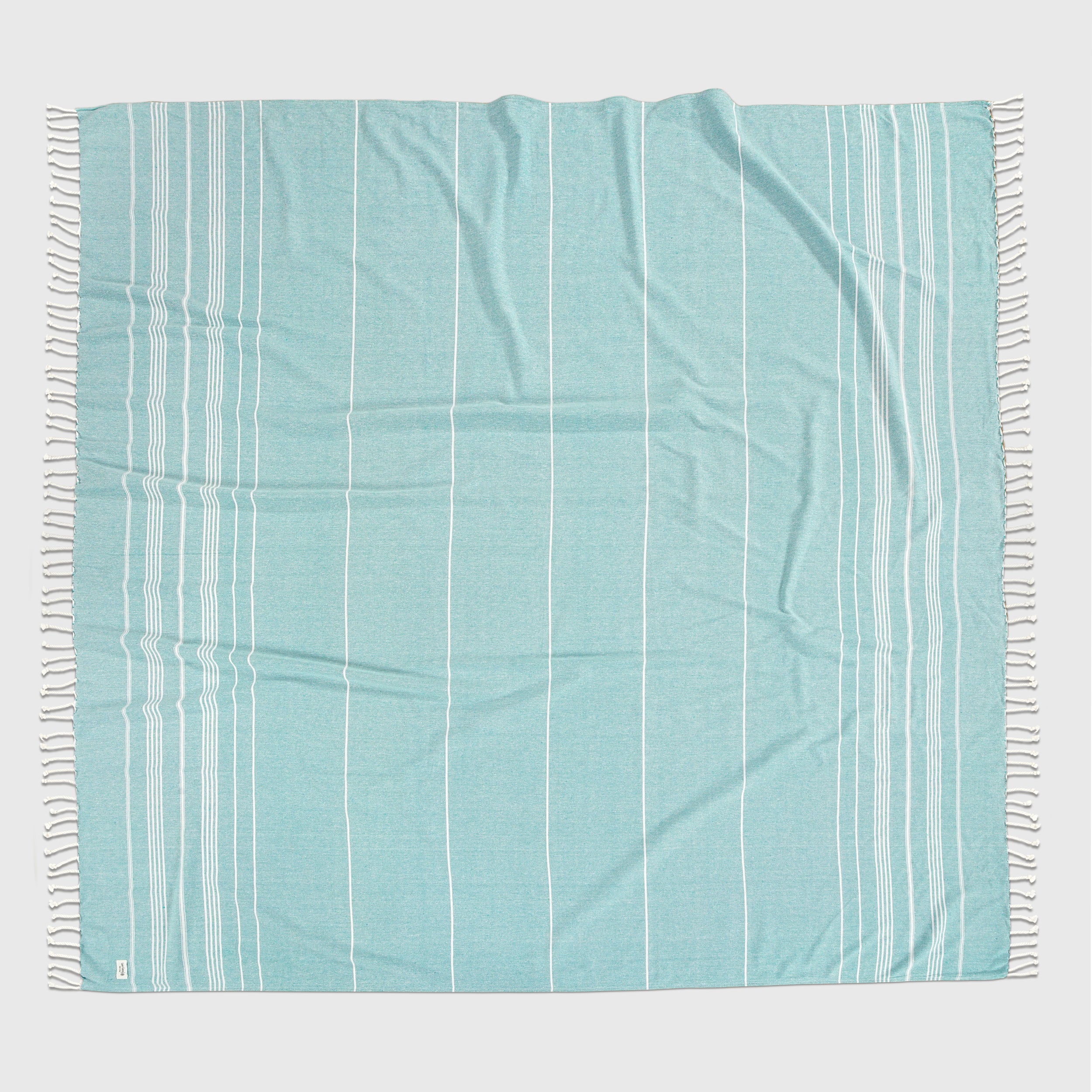 Turkish Towel Beach Blanket - Aqua