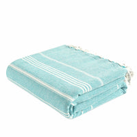 Turkish Towel Beach Blanket - Aqua