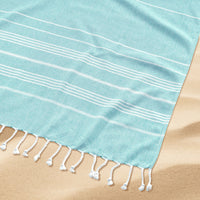Turkish Towel Beach Blanket - Aqua