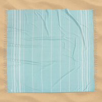 Turkish Towel Beach Blanket - Aqua