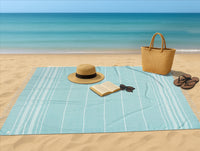 Turkish Towel Beach Blanket - Aqua