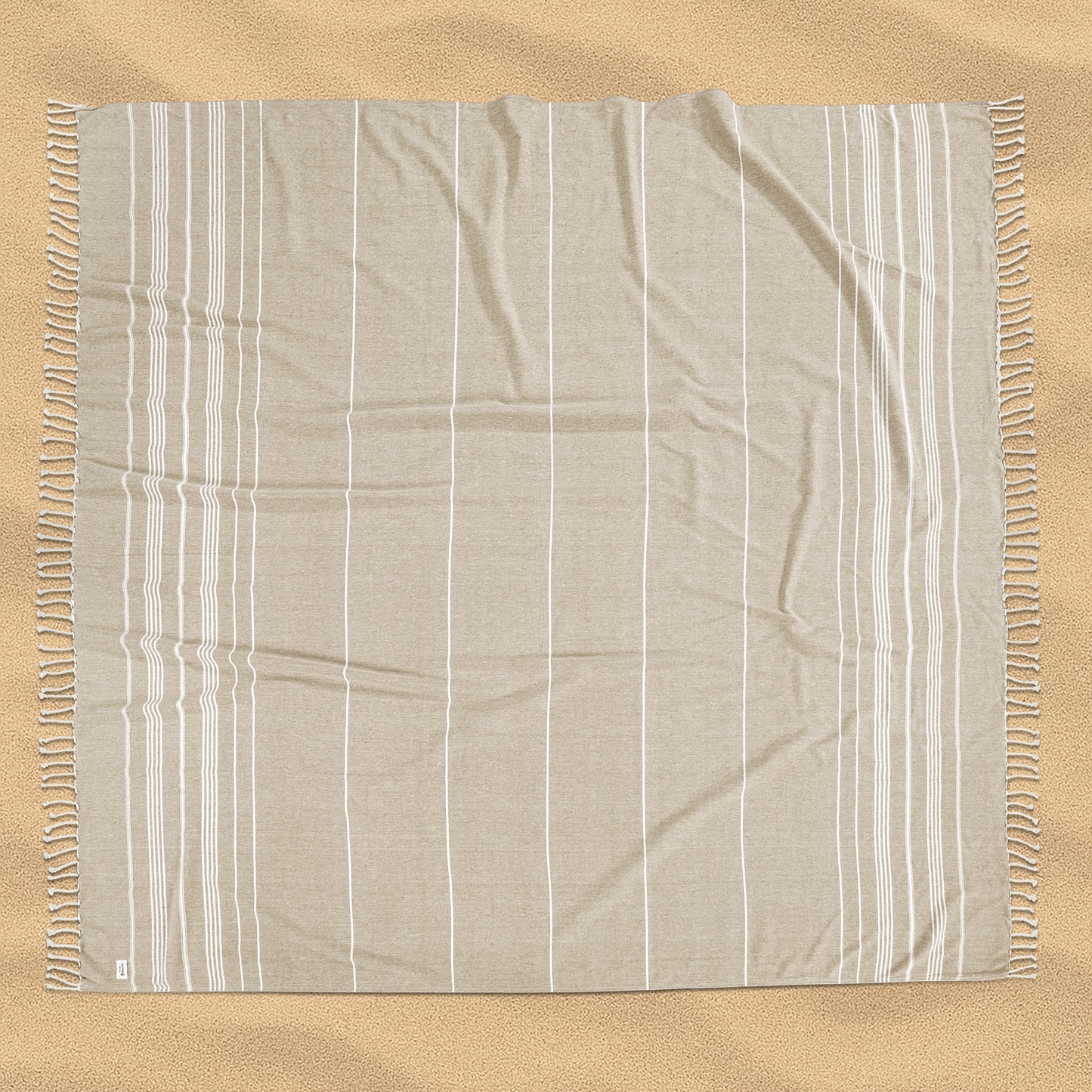 Turkish Towel Beach Blanket - Beige